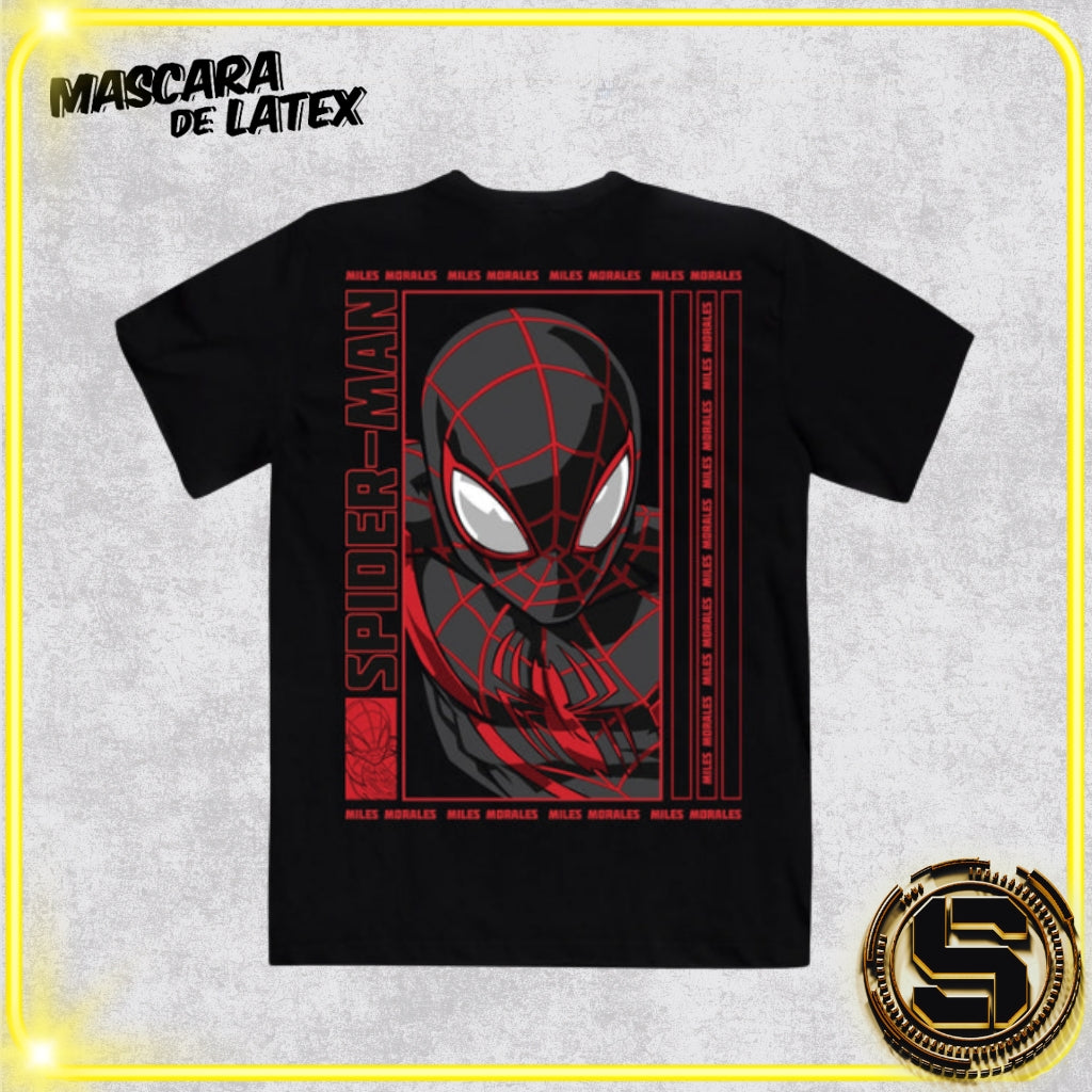 MASCARA DE LATEX PLAYERA MARVEL SPIDERMAN MILES MORALES