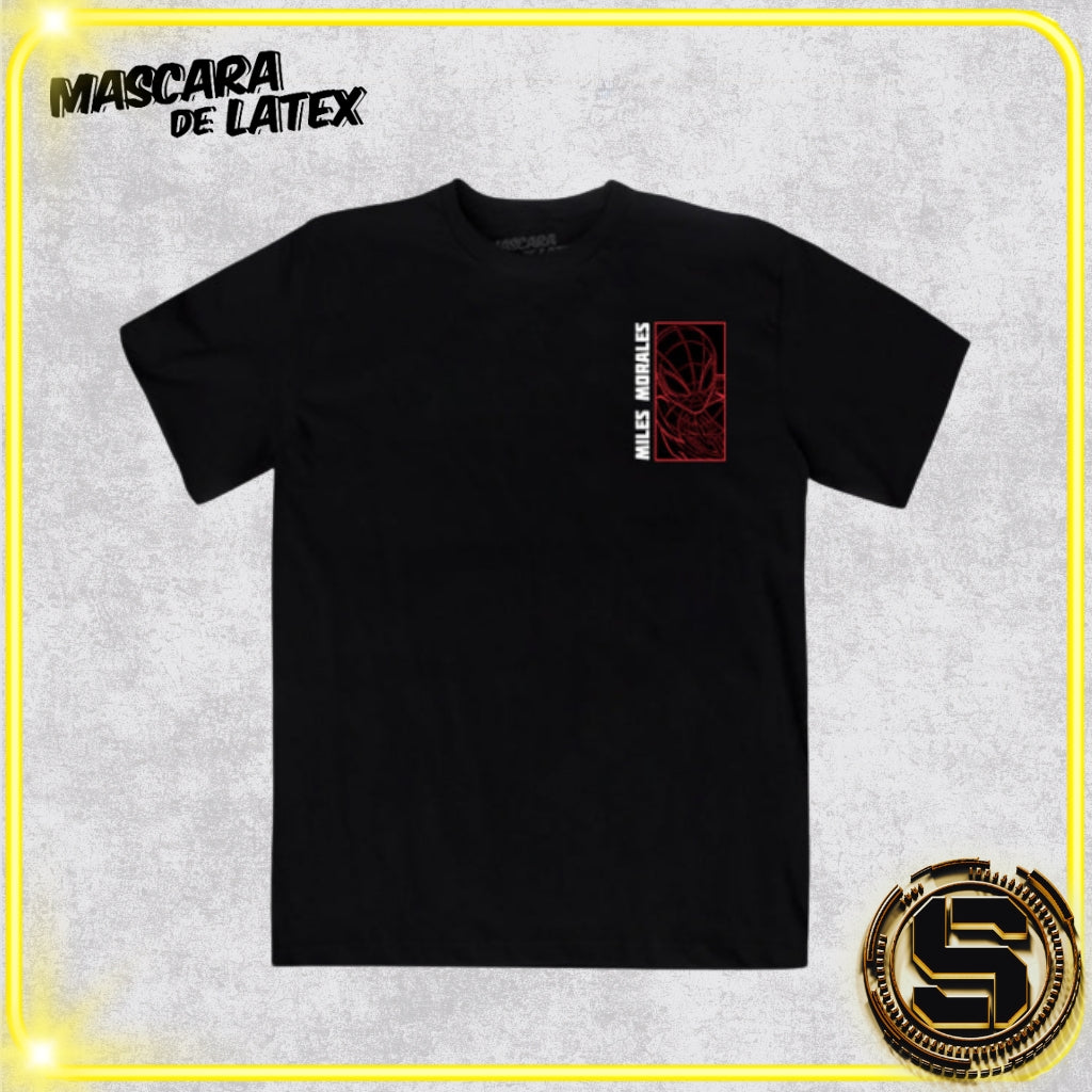 MASCARA DE LATEX PLAYERA MARVEL SPIDERMAN MILES MORALES