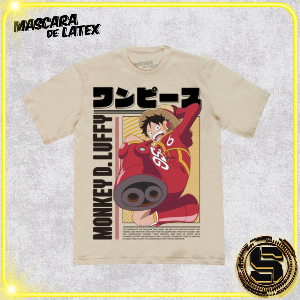 MASCARA DE LATEX PLAYERA ONE PIECE MONKEY D LUFFY