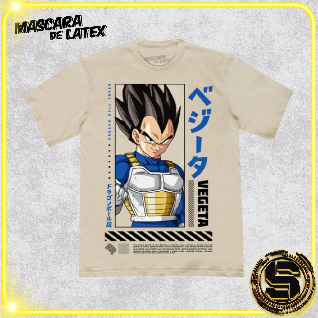 MASCARA DE LATEX PLAYERA DRAGON BALL Z VEGETA