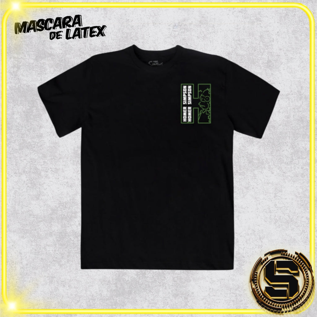 MASCARA DE LATEX PLAYERA THE SIMPSONS HOMER