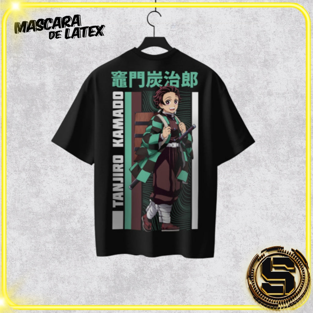 MASCARA DE LATEX PLAYERA DEMON SLAYER TANJIRO KAMADO
