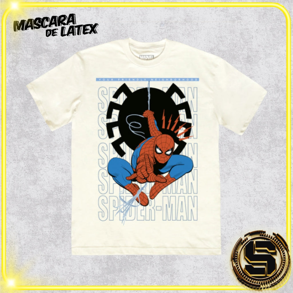 MASCARA DE LATEX PLAYERA MARVEL SPIDERMAN STREET HERO