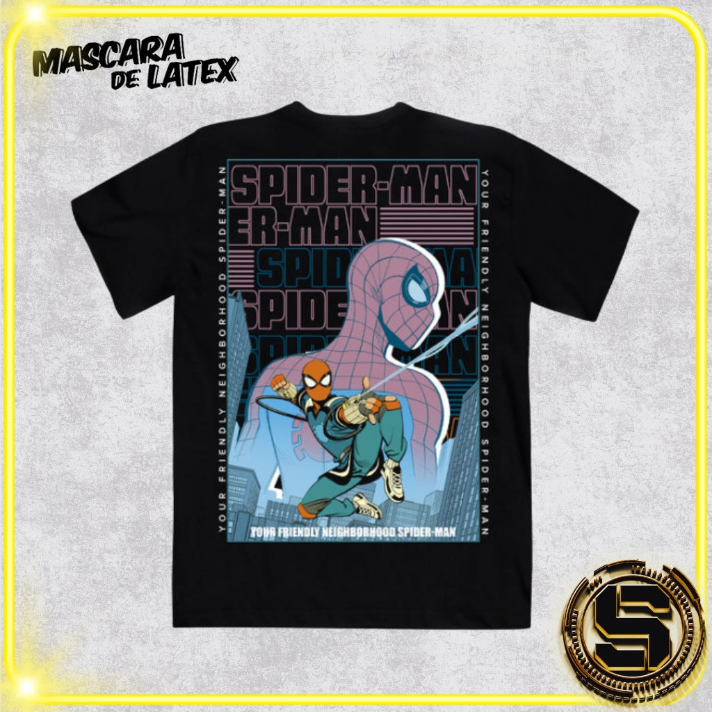 MASCARA DE LATEX PLAYERA MARVEL SPIDERMAN PETER PARKER