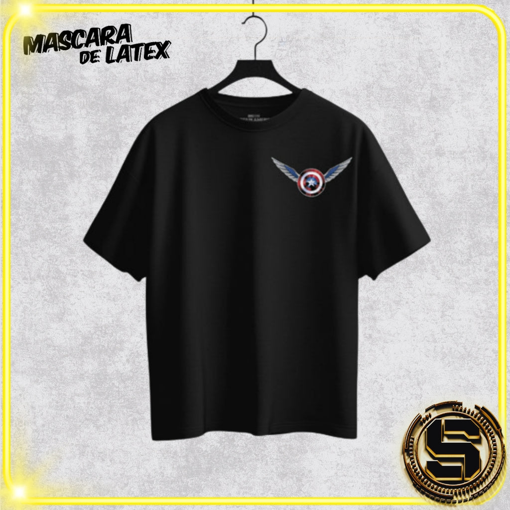 MASCARA DE LATEX PLAYERA MARVEL CAPTAIN AMERICA