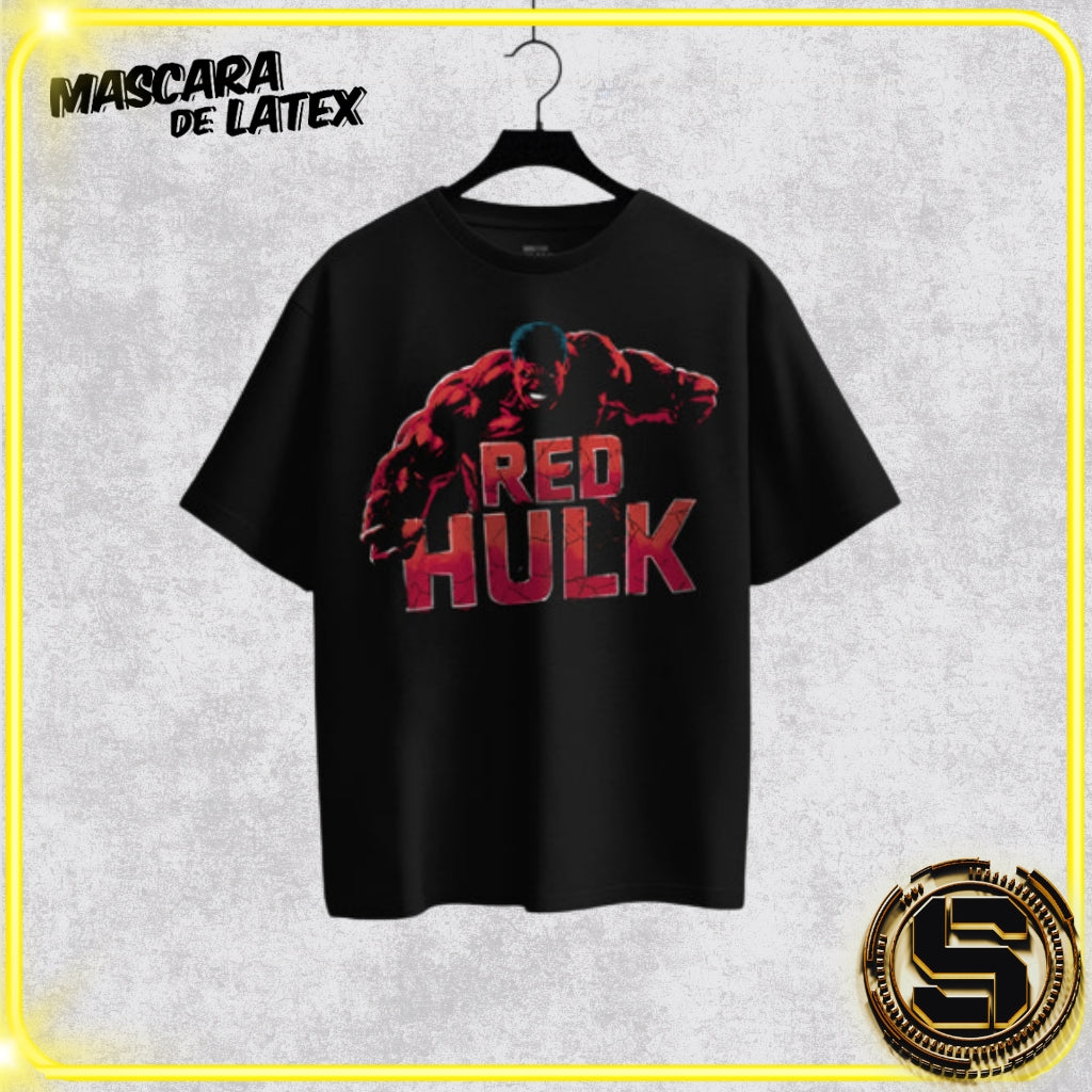 MASCARA DE LATEX PLAYERA MARVEL RED HULK