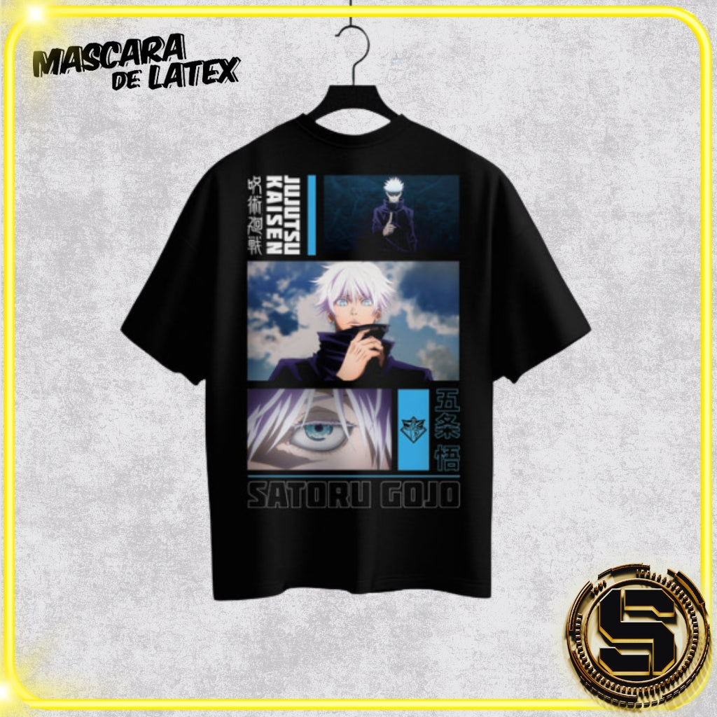 MASCARA DE LATEX PLAYERA JUJUTSU KAISEN SATORU GOJO