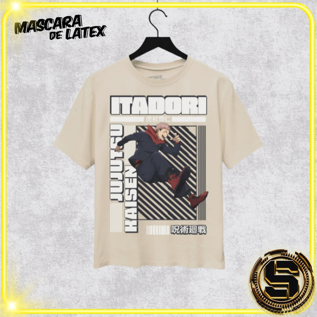 MASCARA DE LATEX PLAYERA JUJUTSU KAISEN ITADORI