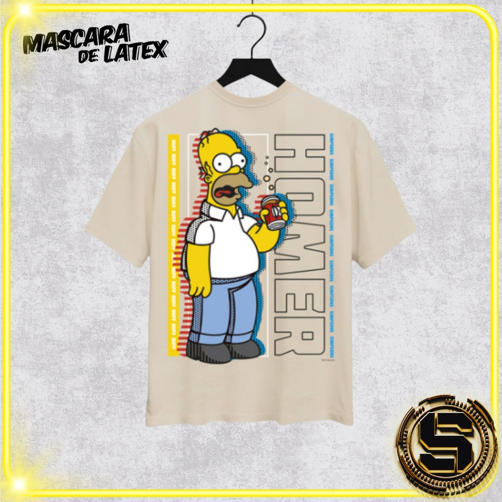 MASCARA DE LATEX PLAYERA THE SIMPSONS HOMER SIMPSON