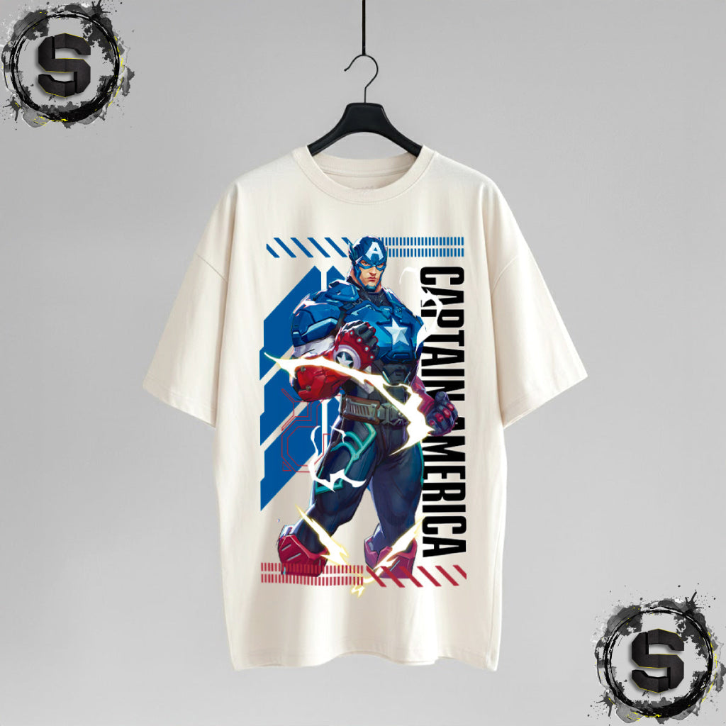 MASCARA DE LATEX PLAYERA MARVEL RIVALS CAPTAIN AMERICA