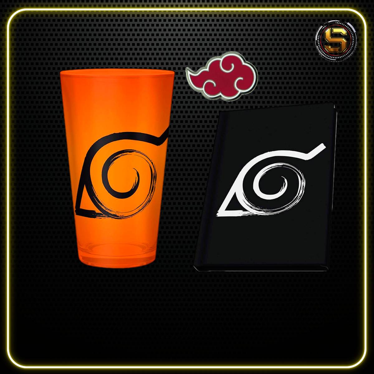 ABYSTYLE MUG ANIME NARUTO SHIPPUDEN KONOHA 3 PC GIFT SET