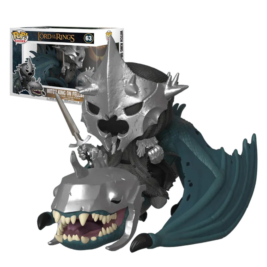 FUNKO POP RIDES MOVIES LORD OF THE RINGS WITCH KING ON FELLBEAST 63