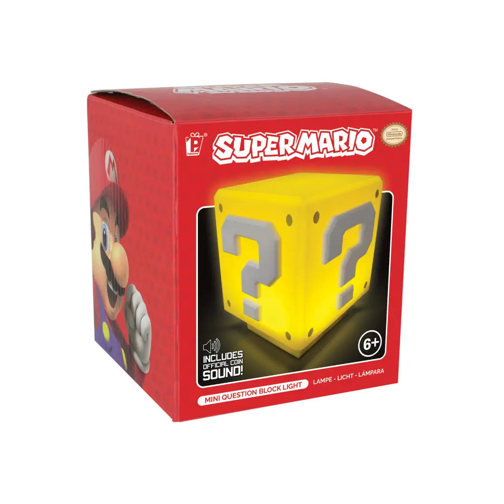 PALADONE GAMES NINTENDO SUPER MARIO MINI QUESTION BLOCK LIGHT