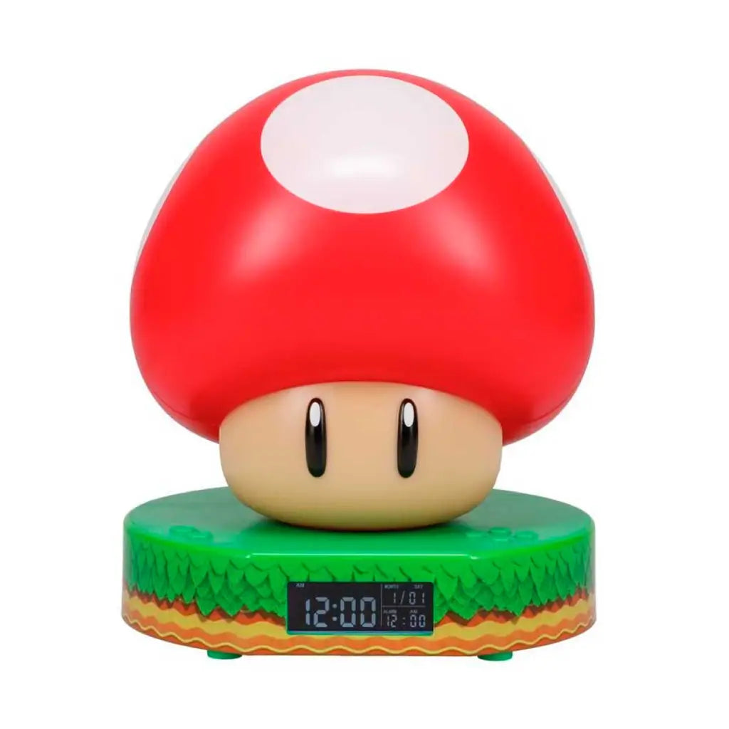 PALADONE GAMES NINTENDO SUPER MUSHROOM DIGITAL ALARM CLOCK