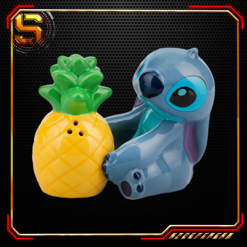 PALADONE DISNEY LILO AND STITCH STITCH AND PINEAPPLE SALT AND PEPPER SHAKERS