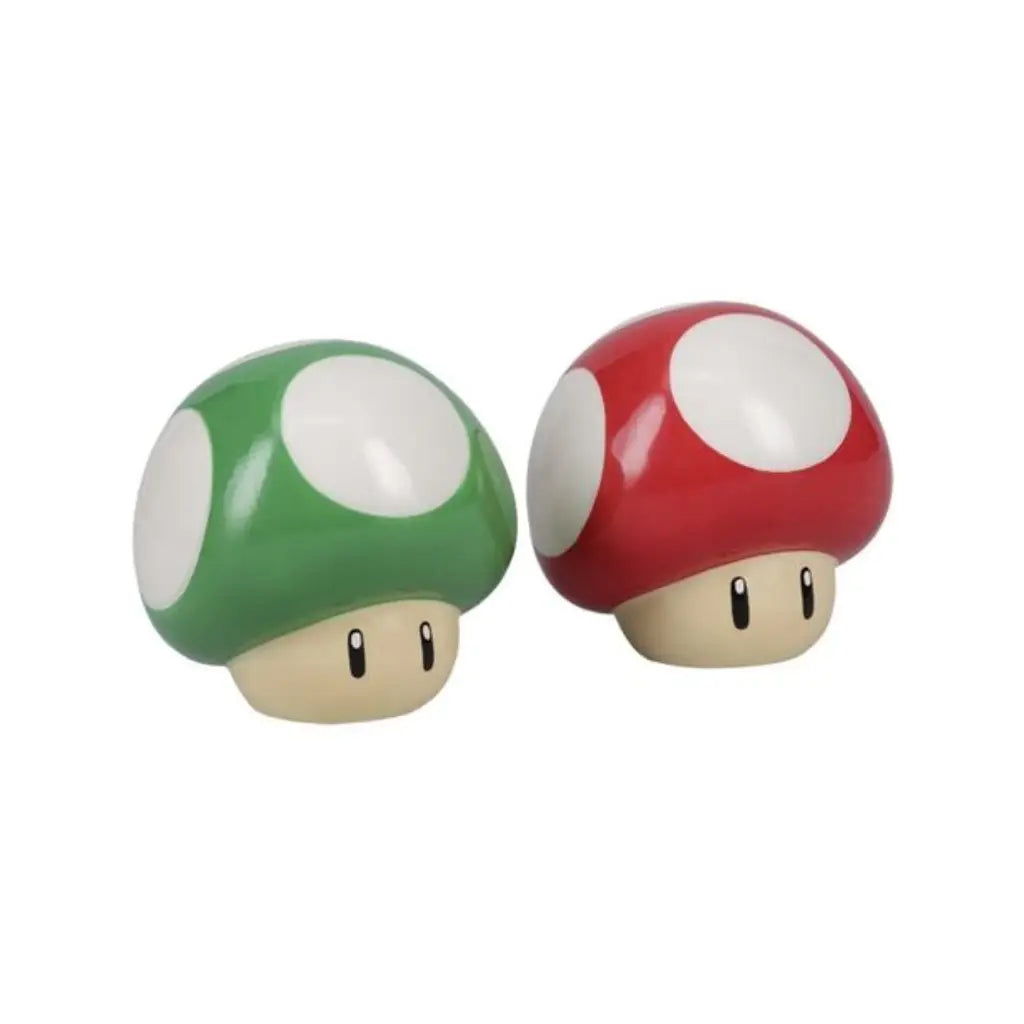 PALADONE GAMES NINTENDO MUSHROOM SALT AND PEPPER SHAKERS