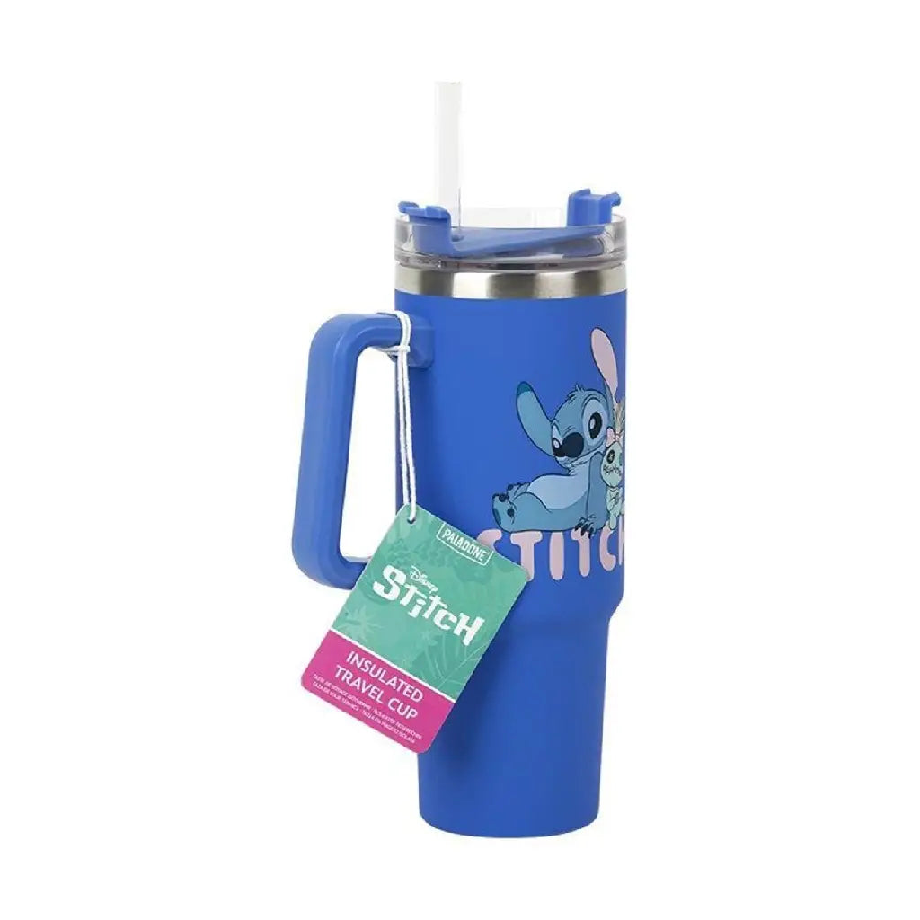 PALADONE DISNEY LILO AND STITCH STITCH BLUE 900 ML INSULATED CUP AND STRAW TUMBLER