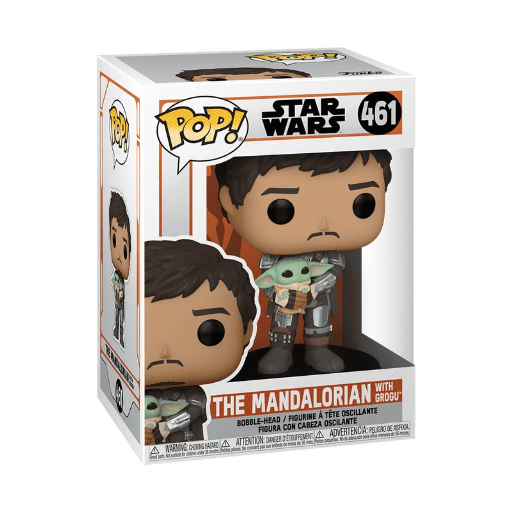 FUNKO POP STAR WARS THE MANDALORIAN MANDO WITH GROGU 461