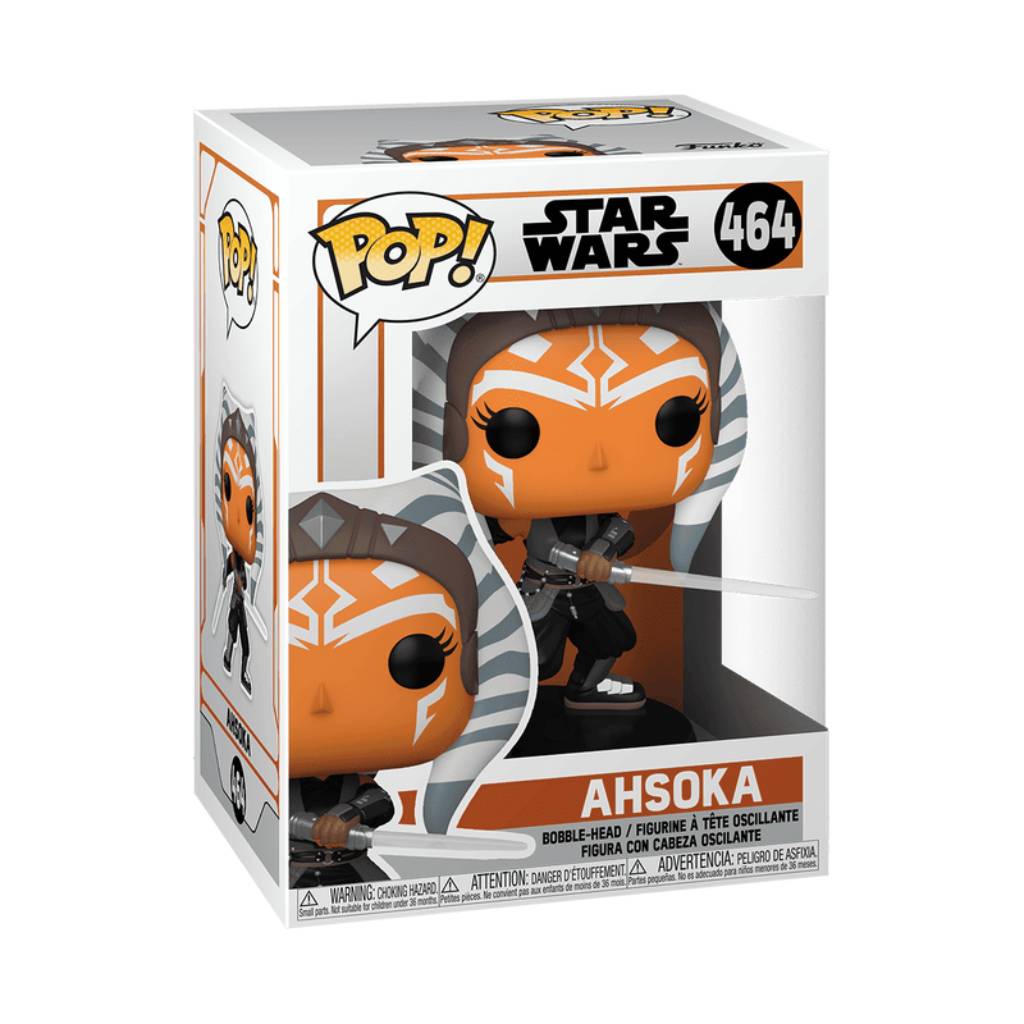 FUNKO POP STAR WARS THE MANDALORIAN AHSOKA WITH SABERS 464