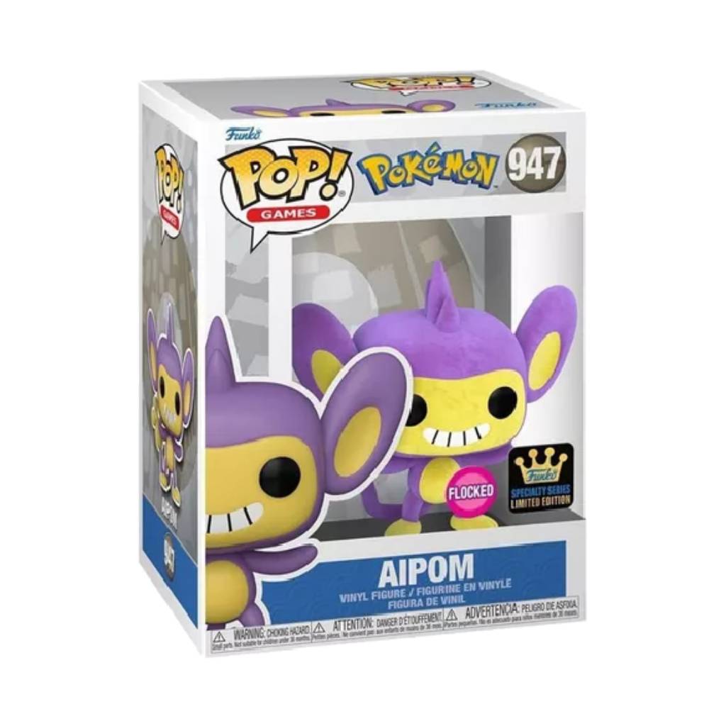 FUNKO POP GAMES POKEMON AIPOM 947 FLOCKED