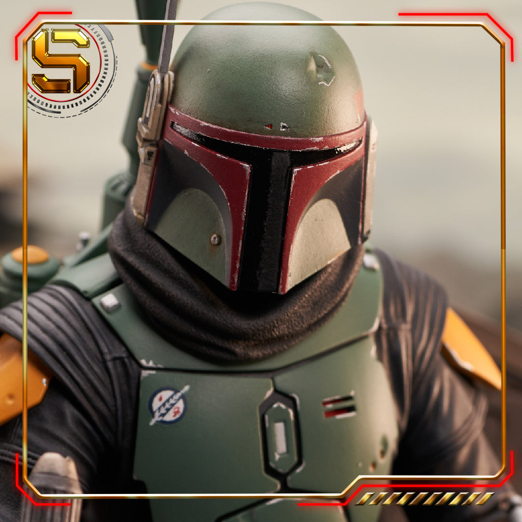 DIAMOND STAR WARS BOBA FETT ON THRONE PREMIER COLLECTION STATUE