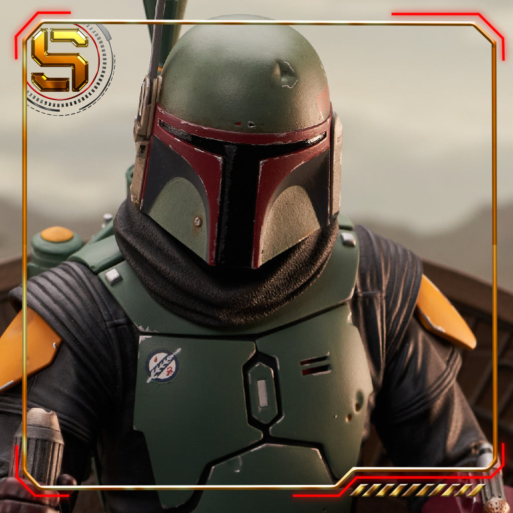 DIAMOND STAR WARS BOBA FETT ON THRONE PREMIER COLLECTION STATUE