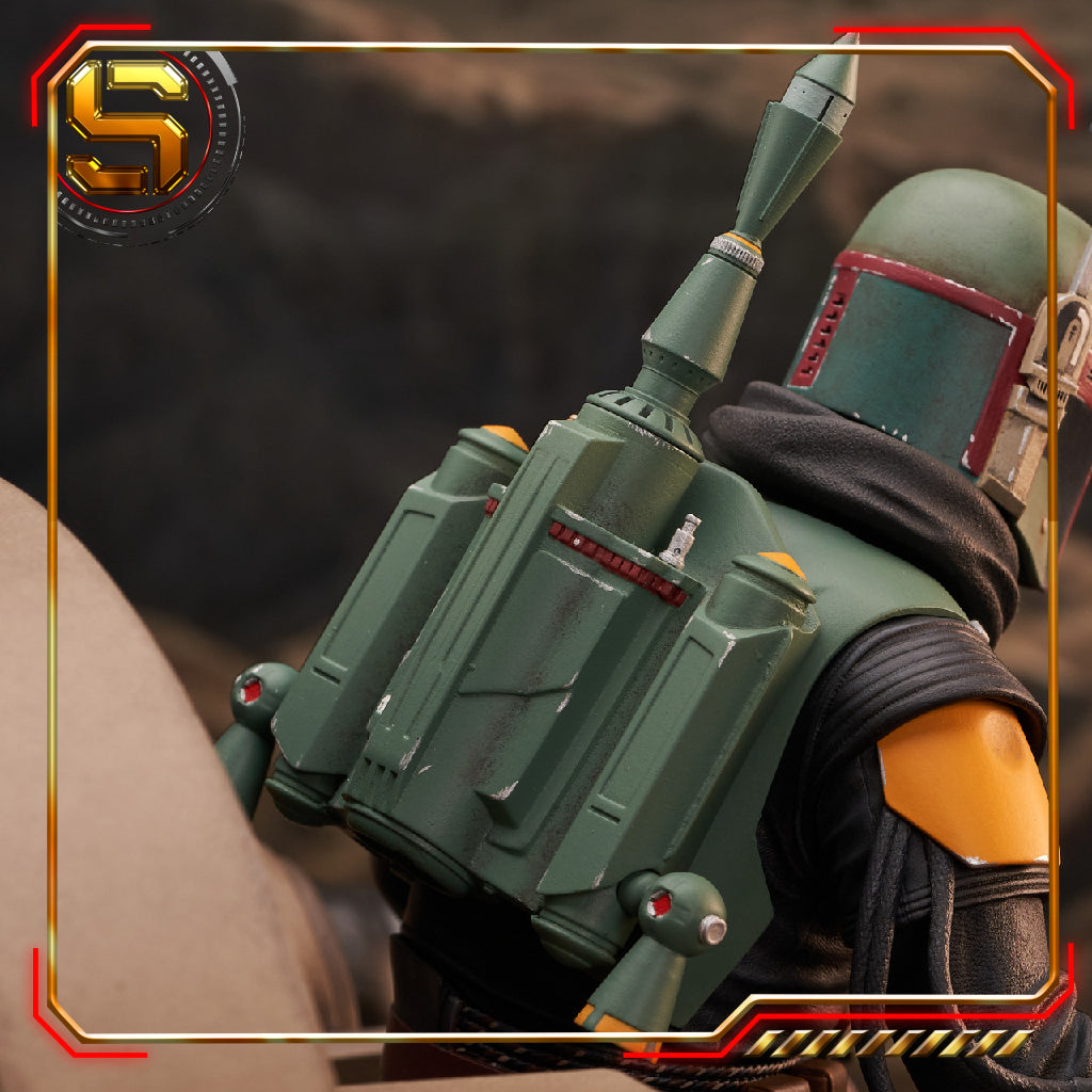 DIAMOND STAR WARS BOBA FETT ON THRONE PREMIER COLLECTION STATUE