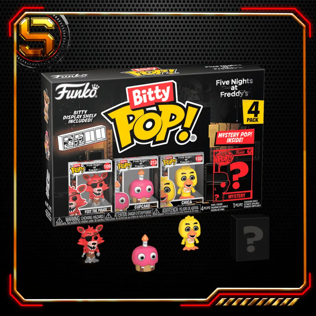 FUNKO BITTY POP GAMES FIVE NIGHTS AT FREDDYS FOXY 4PK