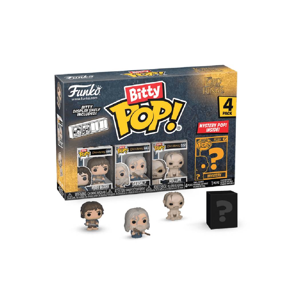 FUNKO BITTY POP MOVIES LORD OF THE RINGS FRODO BAGGINS 4PK