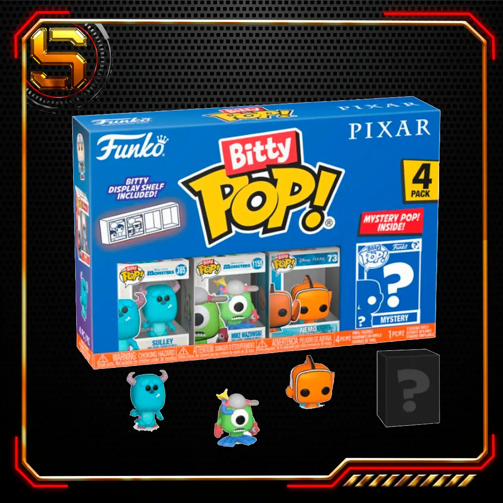 FUNKO BITTY POP DISNEY PIXAR MONSTERS INC SULLEY 4PK