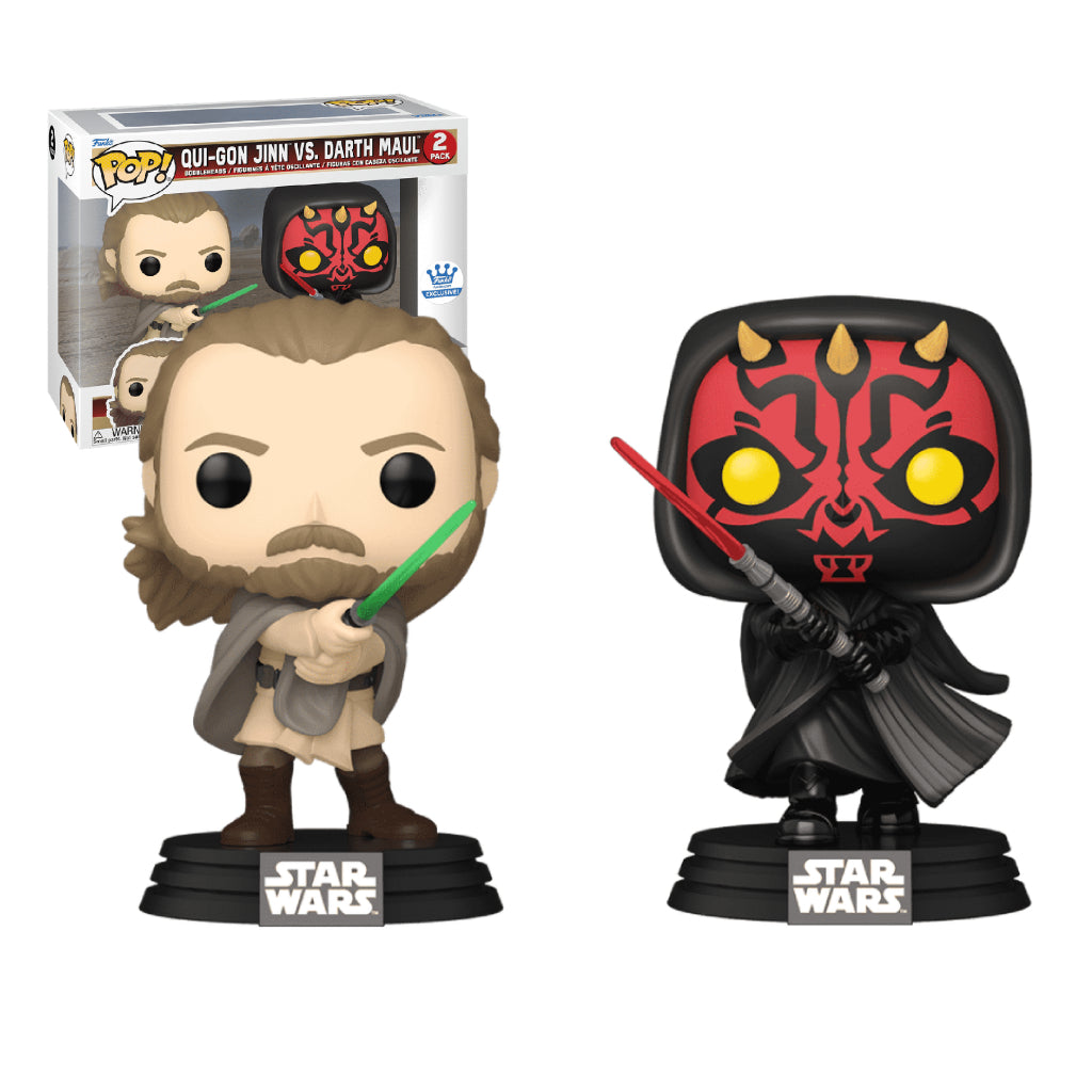 FUNKO POP STAR WARS QUI-GON JINN VS DARTH MAUL 2 PK