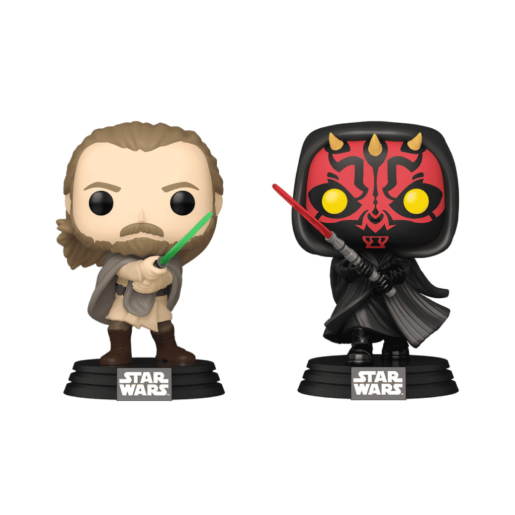 FUNKO POP STAR WARS QUI-GON JINN VS DARTH MAUL 2 PK