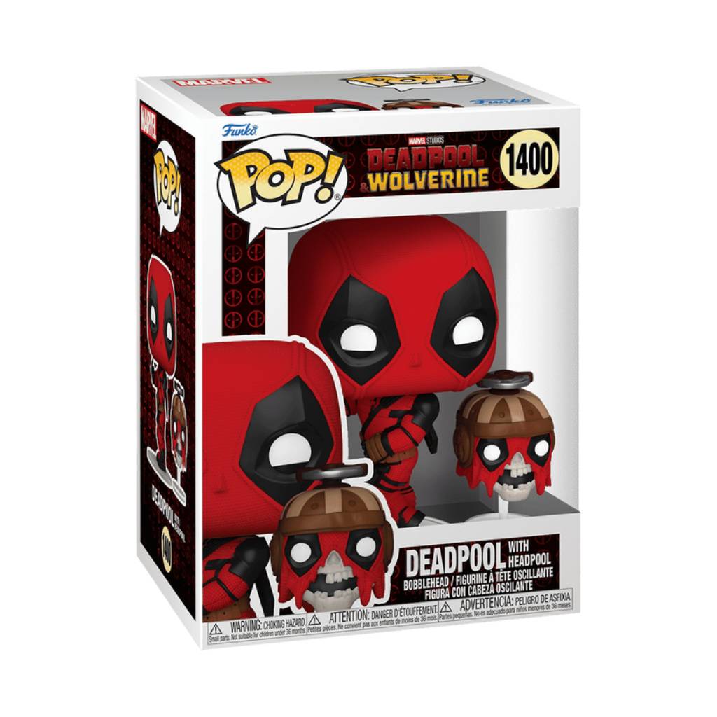 FUNKO POP MARVEL STUDIOS DEADPOOL AND WOLVERINE DEADPOOL WITH HEADPOOL 1400