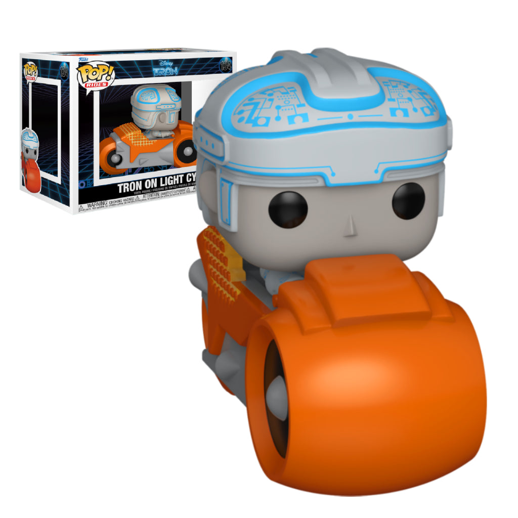 FUNKO POP RIDES MOVIES TRON (1982) TRON ON LIGHT CYCLE 134