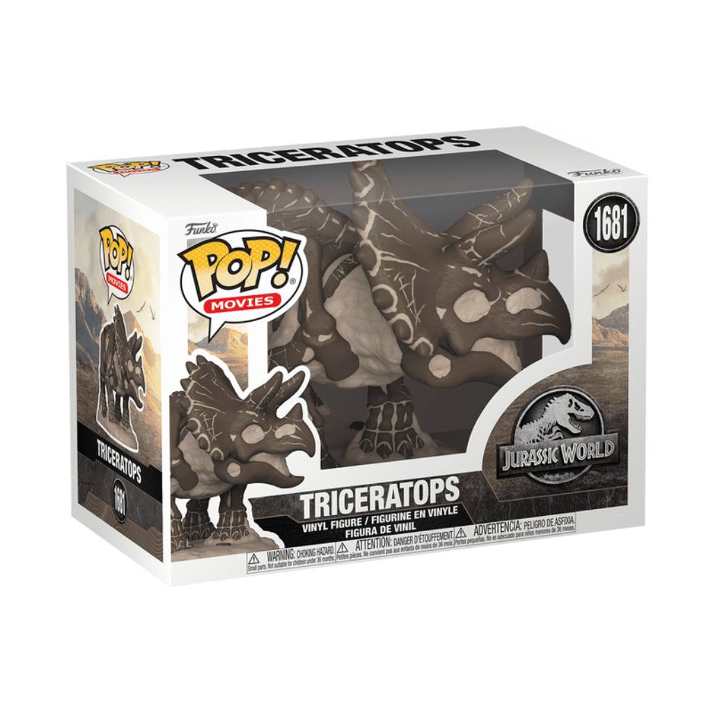 FUNKO POP MOVIES JURASSIC WORLD TRICERATOPS FOSSIL 1681