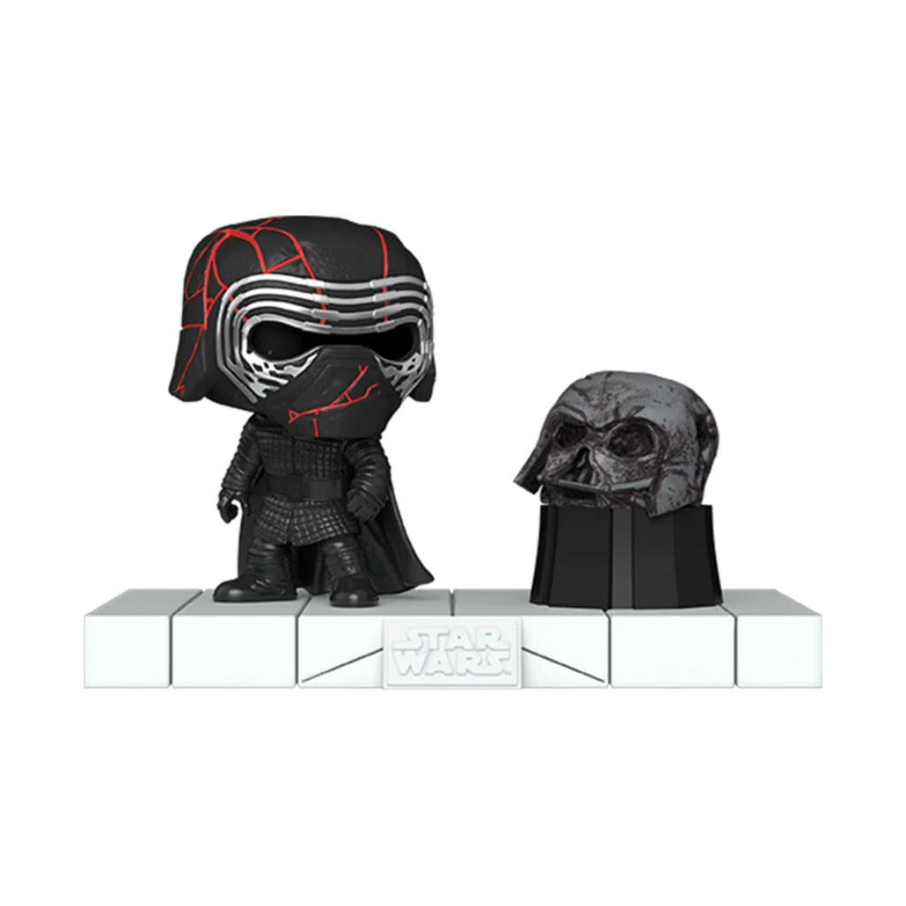 FUNKO POP DELUXE STAR WARS DARKSIDE KYLO REN WITH DARTH VADERS HELMET 739
