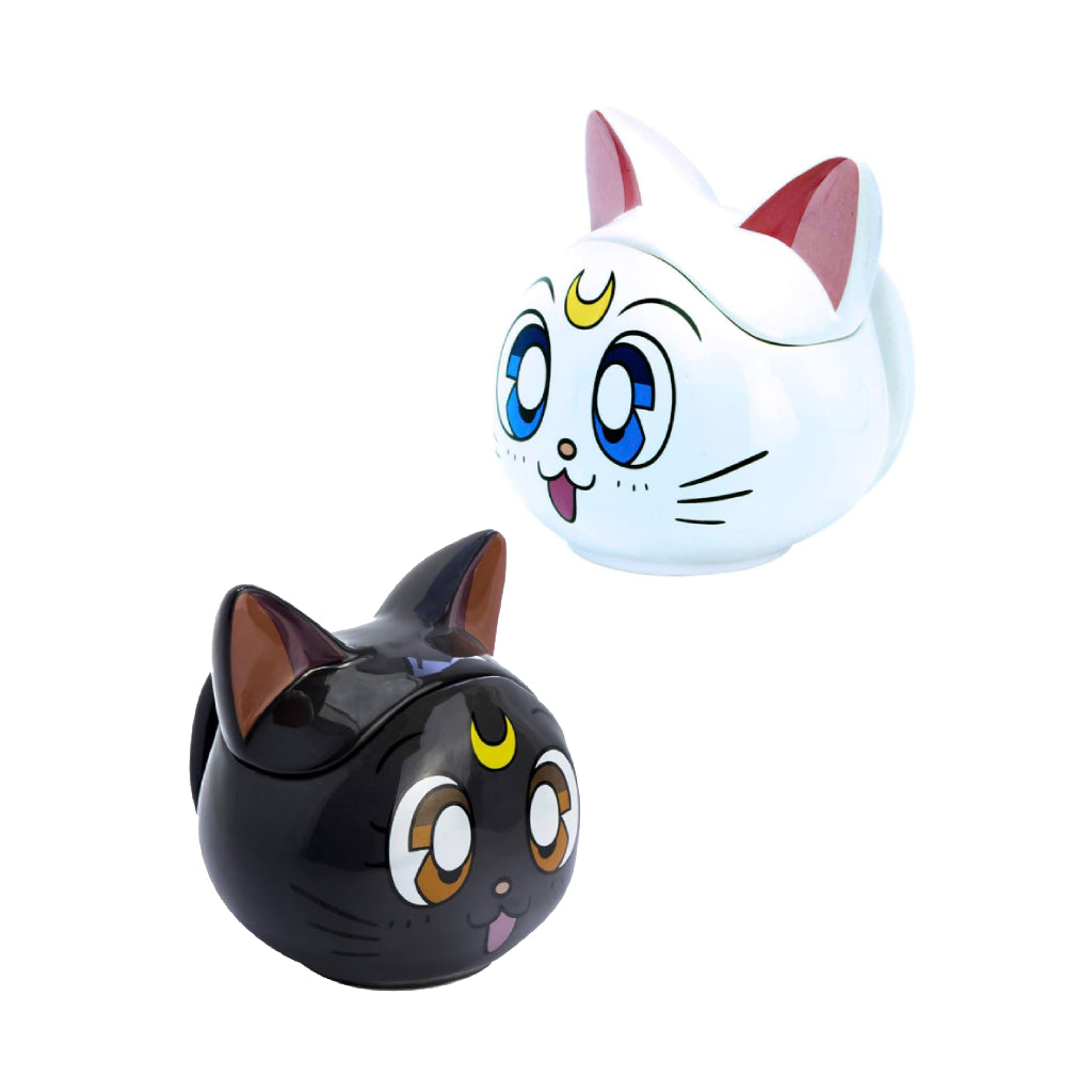 ABYSTYLE ANIME SAILOR MOON LUNA AND ARTEMIS SET DE TAZAS 3D