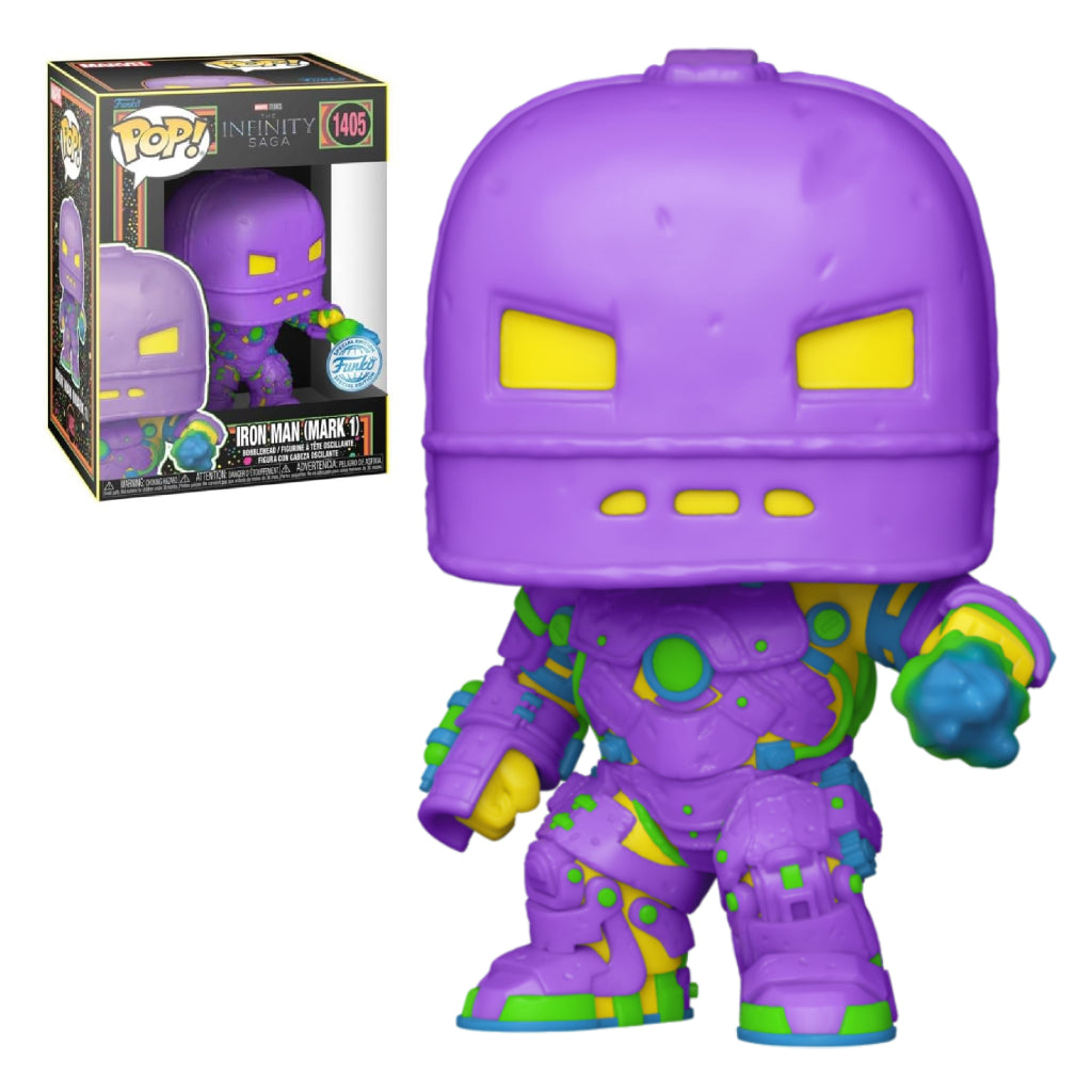 FUNKO POP MARVEL STUDIOS THE INFINITY SAGA IRON MAN (MARK 1) 1405 (BLKLT)