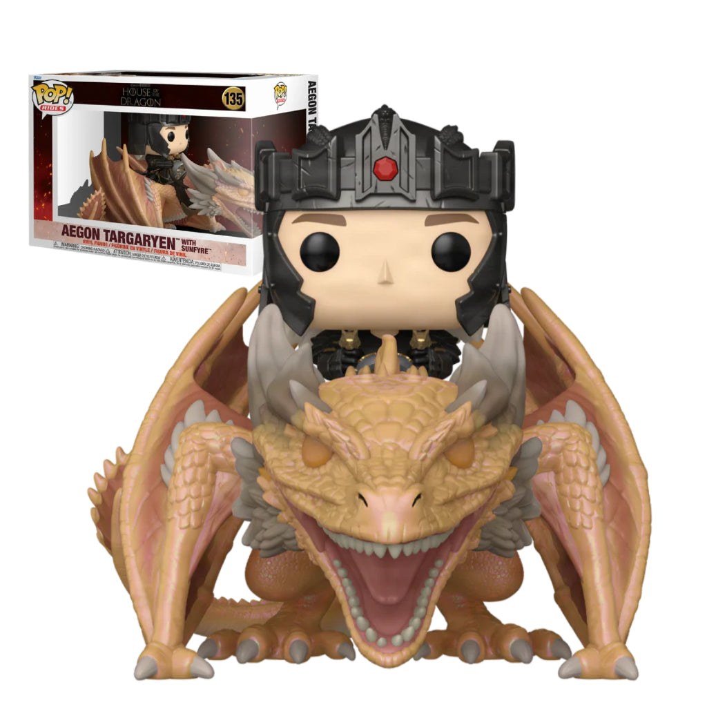 FUNKO POP RIDES TV HOUSE OF THE DRAGON AEGON TARGARYEN WITH SUNFYRE 135