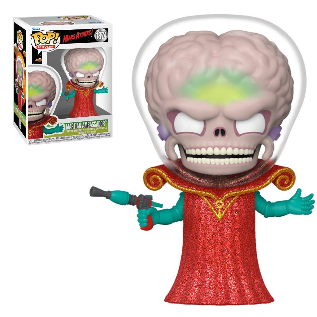 FUNKO POP MOVIES MARS ATTACKS MARTIAN AMBASSADOR 1874