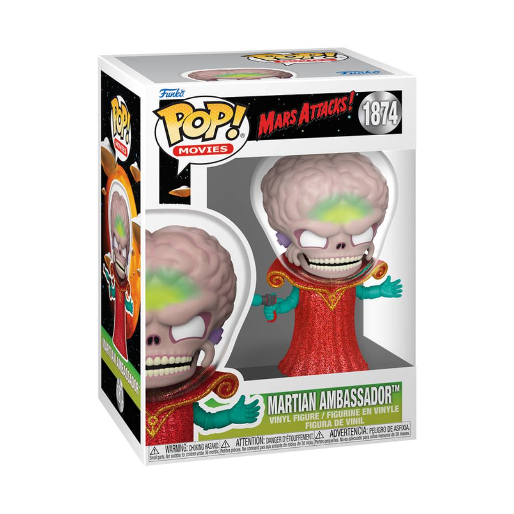 FUNKO POP MOVIES MARS ATTACKS MARTIAN AMBASSADOR 1874