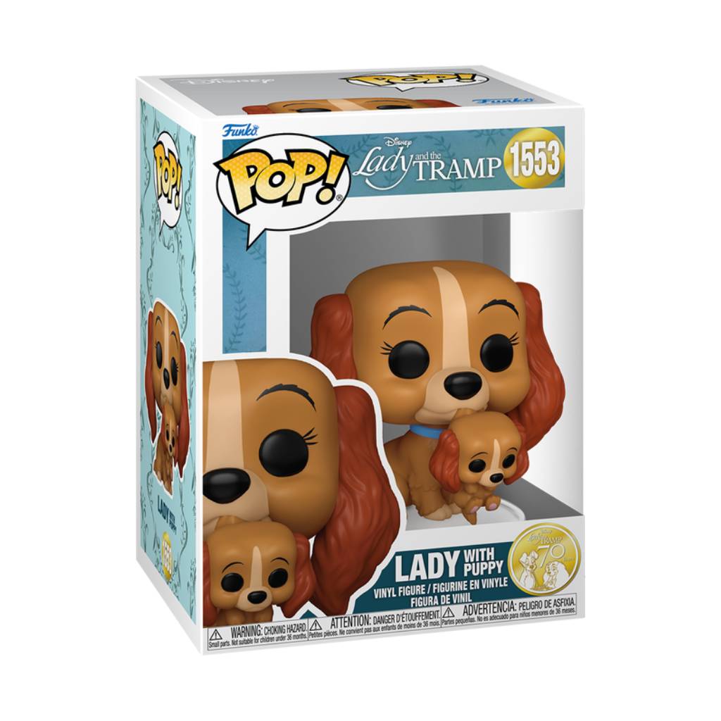 FUNKO POP DISNEY LADY AND THE TRAMP LADY WITH PUPPY 1553