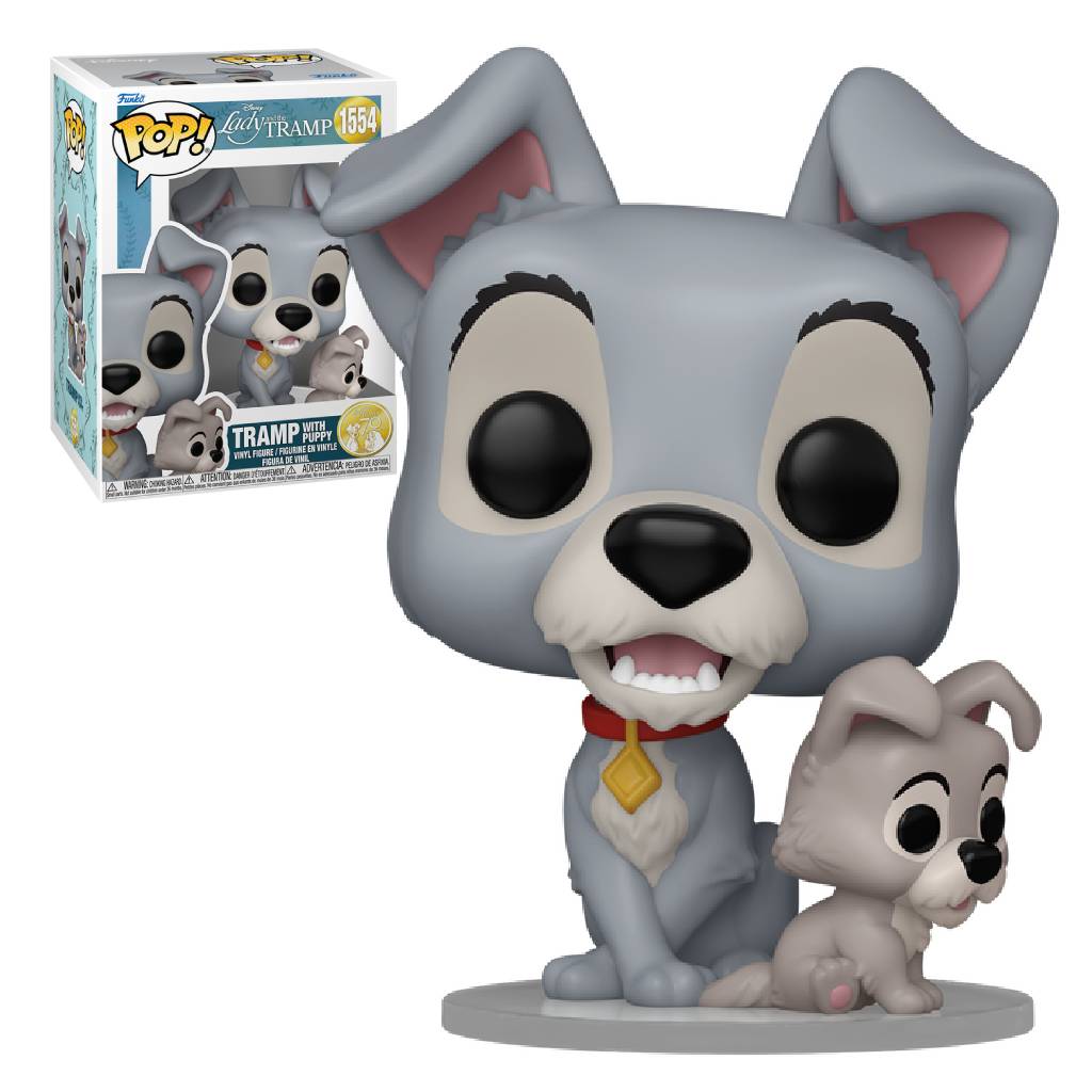 FUNKO POP DISNEY LADY AND THE TRAMP TRAMP WITH PUPPY 1554