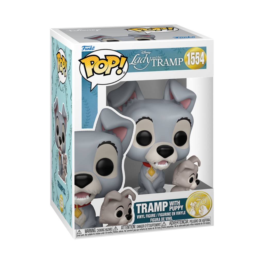FUNKO POP DISNEY LADY AND THE TRAMP TRAMP WITH PUPPY 1554