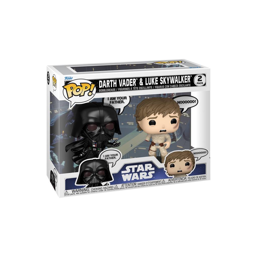 FUNKO POP SAYINGS STAR WARS DARTH VADER AND LUKE SKYWALKER 2PK