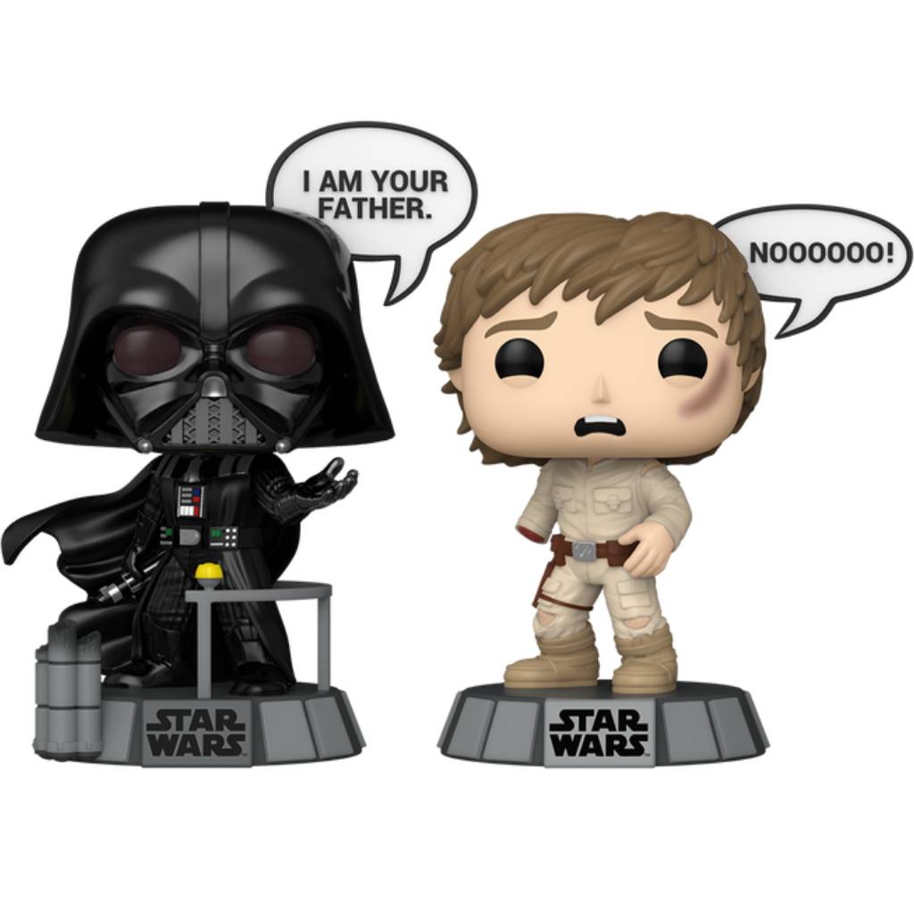 FUNKO POP SAYINGS STAR WARS DARTH VADER AND LUKE SKYWALKER 2PK