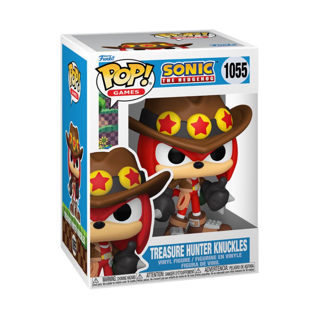 FUNKO POP GAMES SONIC THE HEDGEHOG TREASURE HUNTER KNUCKLES 1055