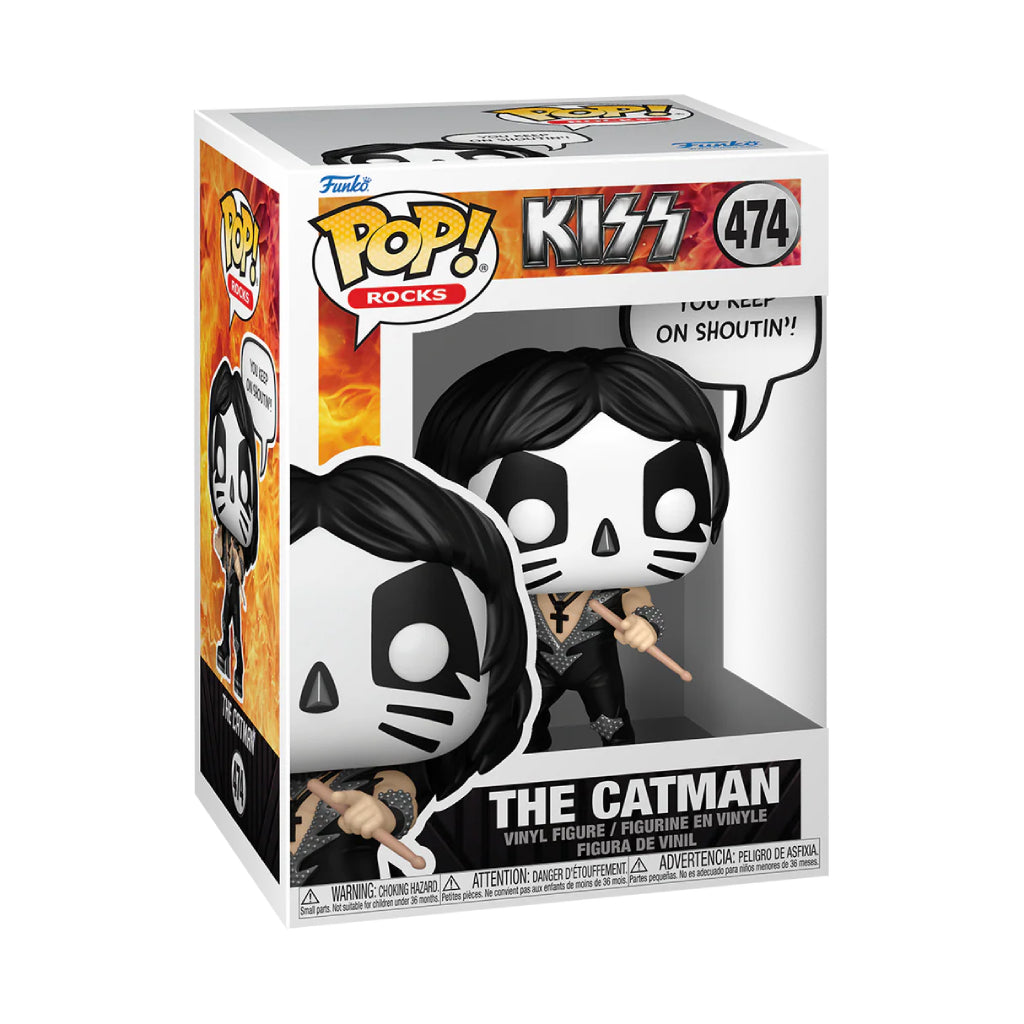 FUNKO POP SAYINGS ROCKS KISS THE CATMAN (ROCK AND ROLL ALL NIGHT) 474