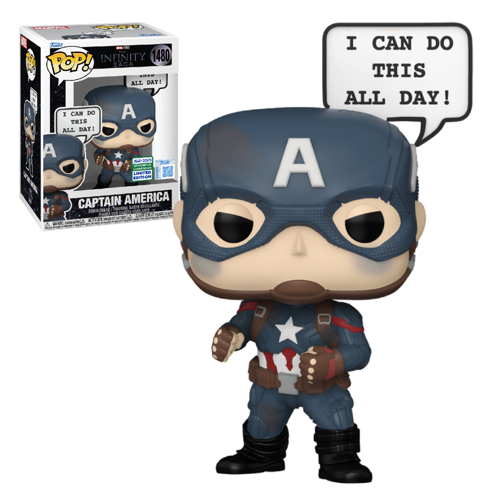 FUNKO POP SAYINGS MARVEL STUDIOS INFINITY SAGA CAPTAIN AMERICA 1480