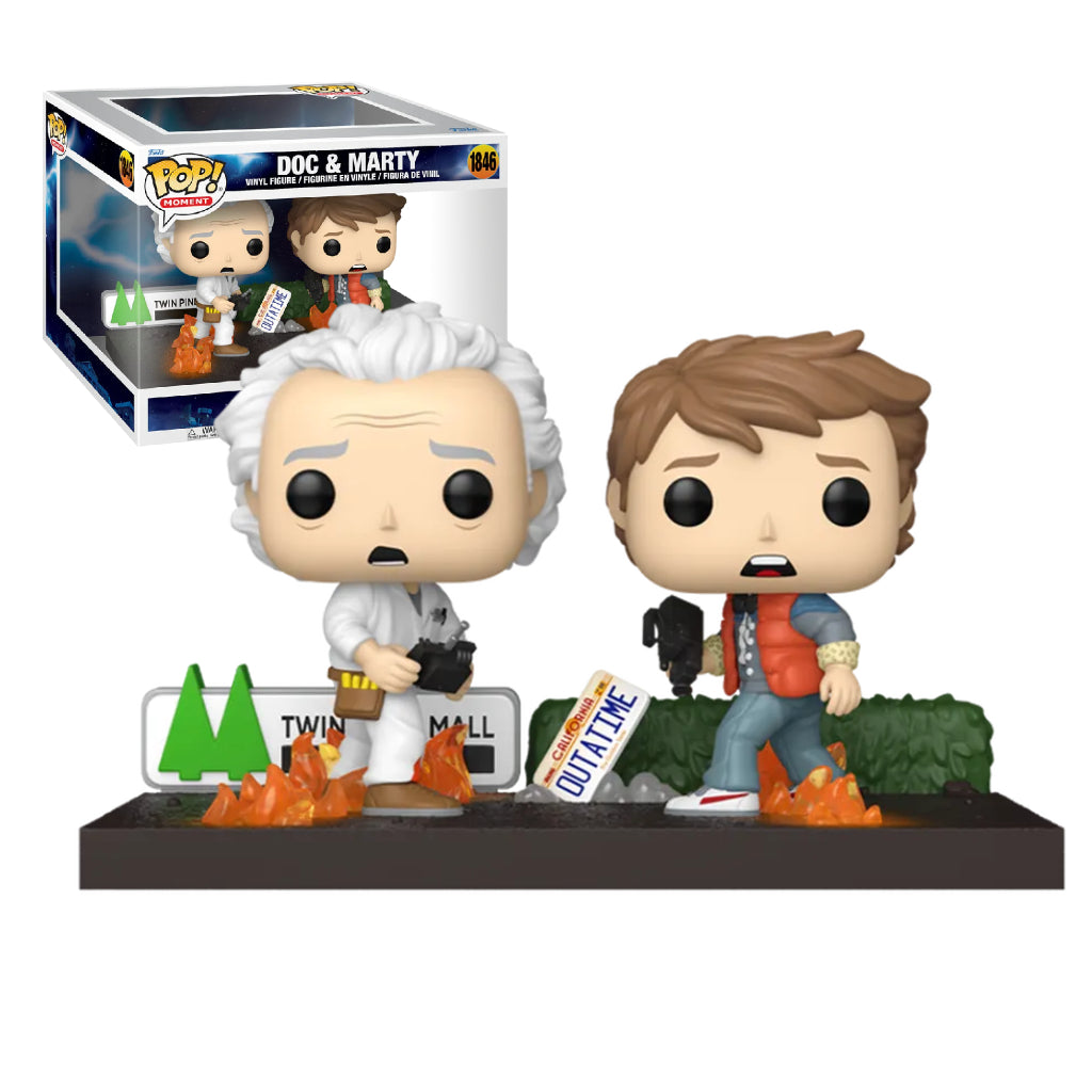 FUNKO POP MOMENT MOVIES BACK TO THE FUTURE DOC AND MARTY 1846